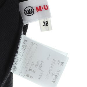W(M) 엠유스포츠 반팔 카라 티셔츠 골프 검정
