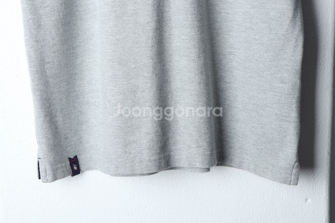 (M) 뉴발란스 반팔 카라 티셔츠 야구 그레이--3