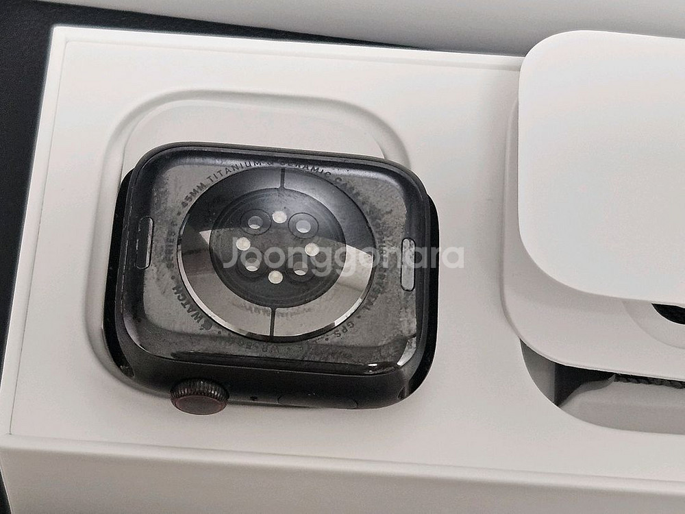 애플워치7 45mm 티타늄에디션 블랙 택포--5