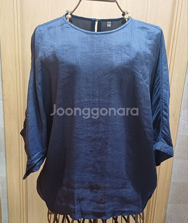 MUJI 무인양품 린넨 블라우스 66 size--0