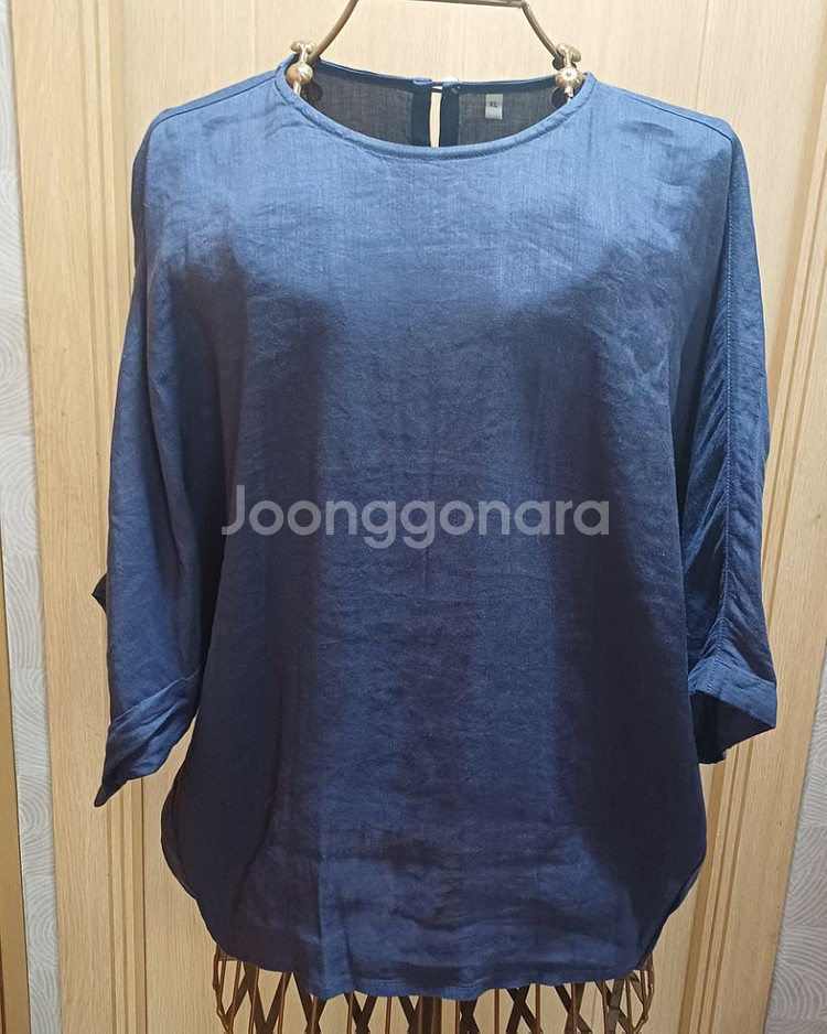 MUJI 무인양품 린넨 블라우스 66 size--1