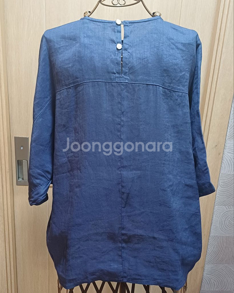 MUJI 무인양품 린넨 블라우스 66 size--2
