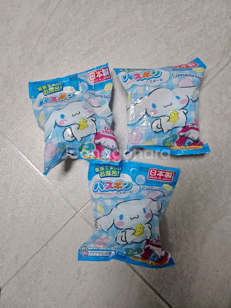 [정품] 산리오 시나모롤 입욕제 배쓰밤 바스볼 피규어--0