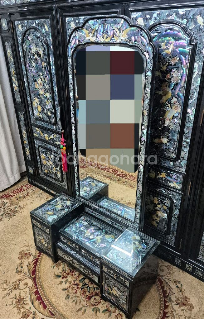 전통가구 인테리어 자개화장대--2