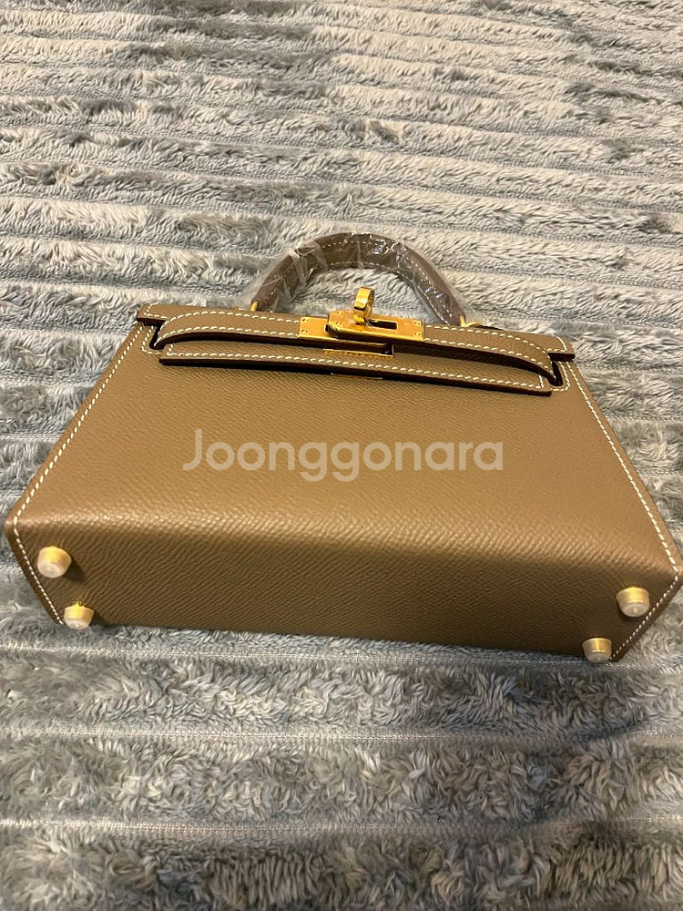 에르메스 켈리 미니 새상품 브라운--3