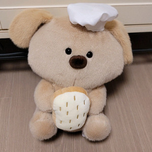 요리사 퍼피 식빵 인형 새상품