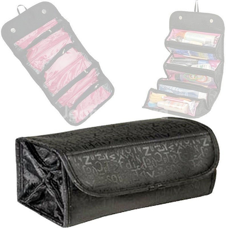 새 여행용 4단 화장품 가방 미용 메이크업 수납 정리함--2