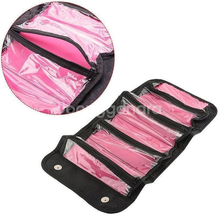 새 여행용 4단 화장품 가방 미용 메이크업 수납 정리함--1