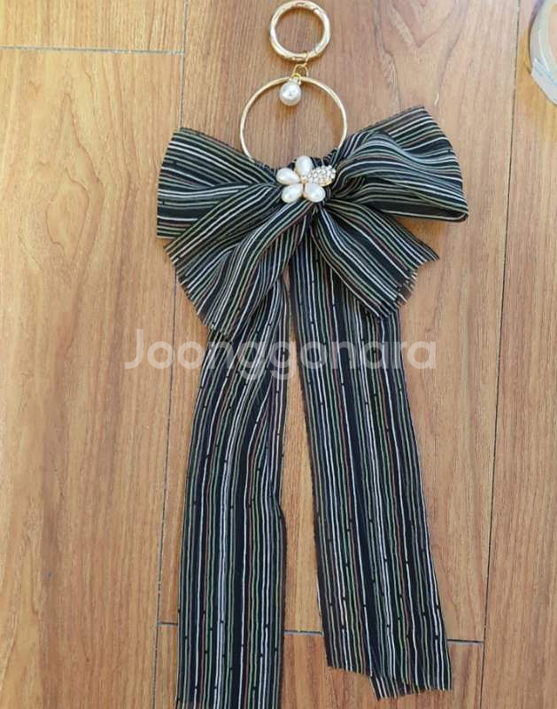 쉬폰 줄무늬 120미리 10마 리본재료 리본공예--2