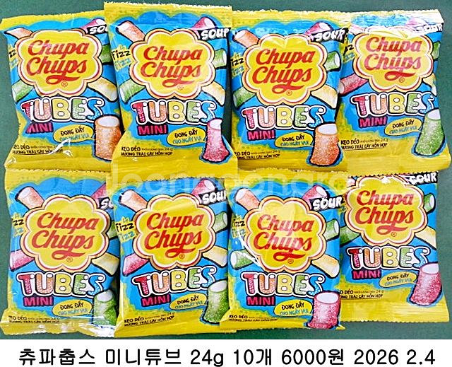 츄파춥스 미니튜브 24g 5개--0