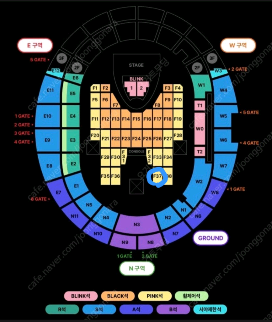 블랙핑크 콘서트 7월6일 단석