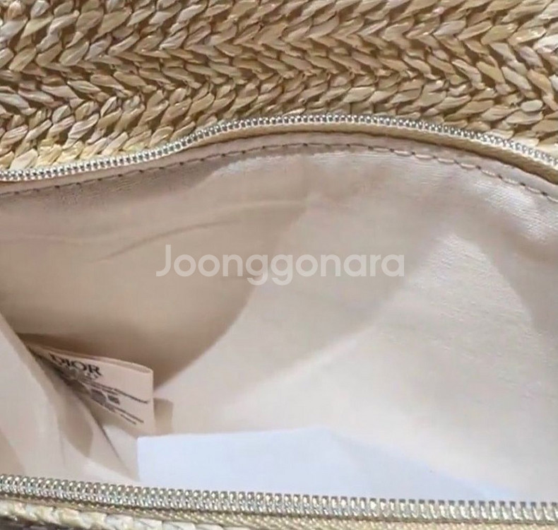Dior라탄 골드체인 클러치백,이너백(박스 +새상품)--8