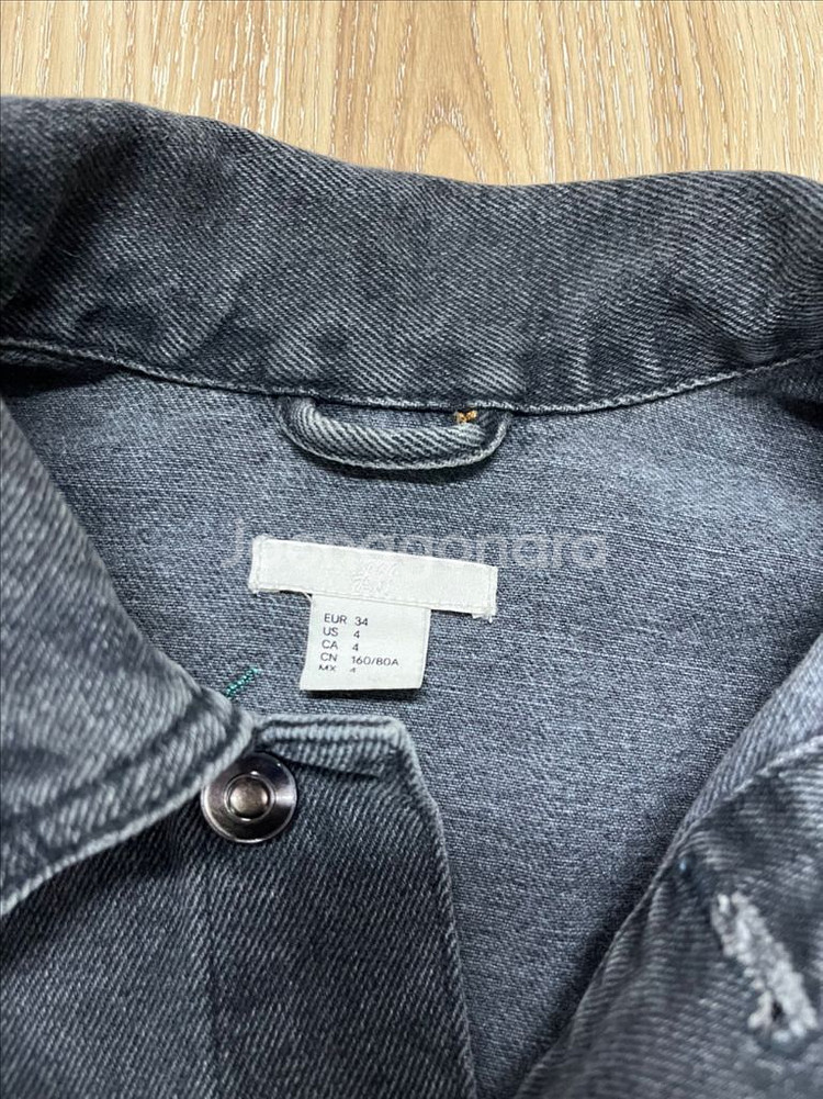 H&M 니들워크 트러커 데님 자켓--3
