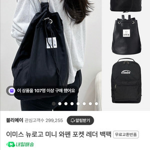 이미스 뉴로고 미니 와펜 포켓 백팰