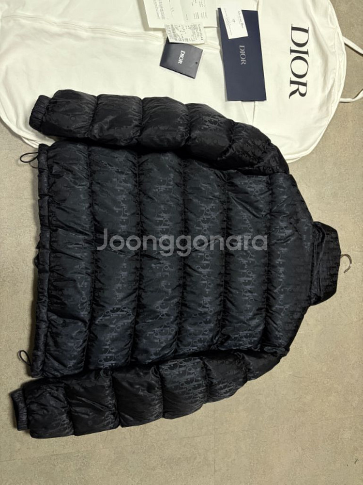 디올 오블리크 패딩 블랙 50사이즈--1