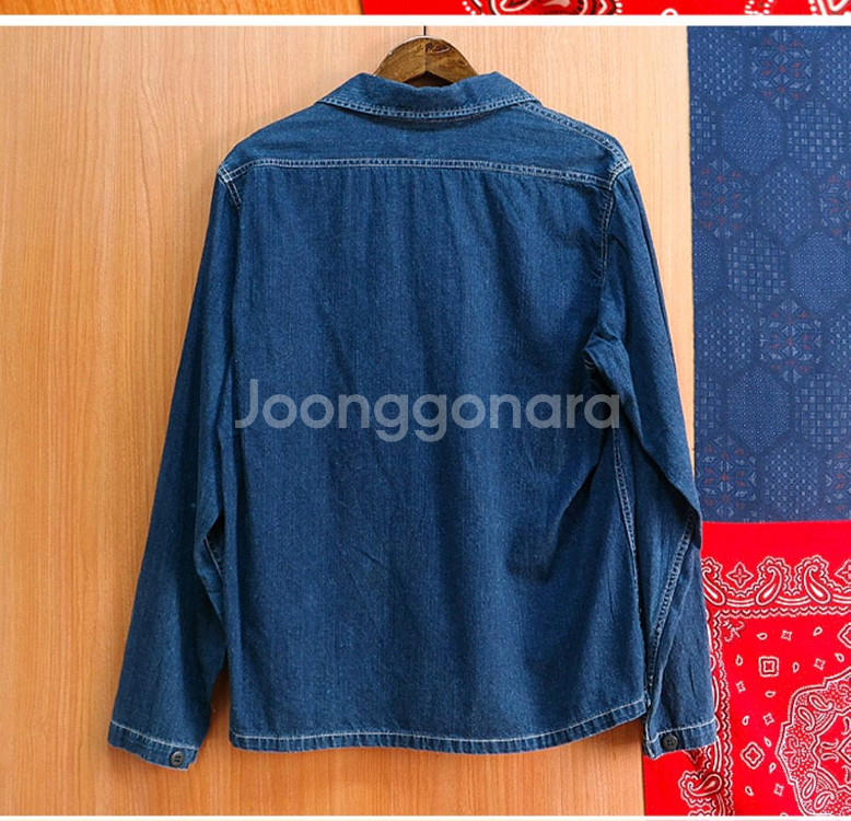 일본판 90S 아메카지 풀오버 워크데님--4
