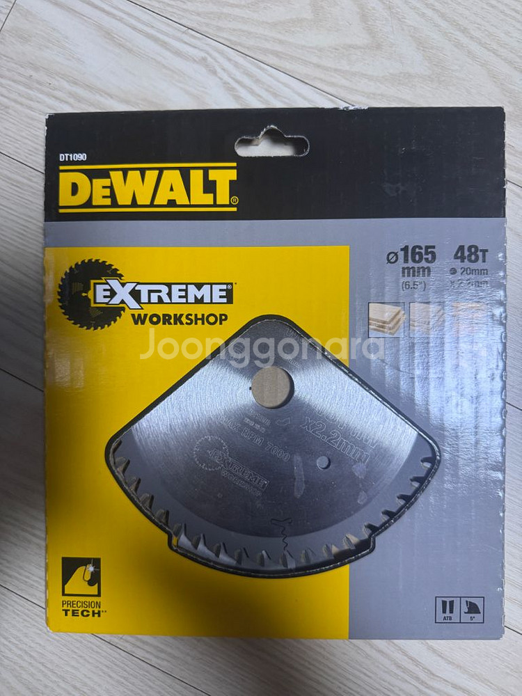 디월트 250mm 10인치 80T 목공용 원형톱날--3