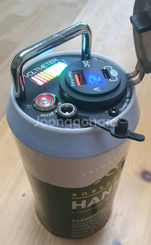 캠핑 갬성 맥주캔 파워뱅크 맥뱅(12.6V 12A)--0