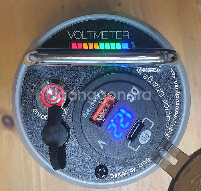 캠핑 갬성 맥주캔 파워뱅크 맥뱅(12.6V 12A)--1
