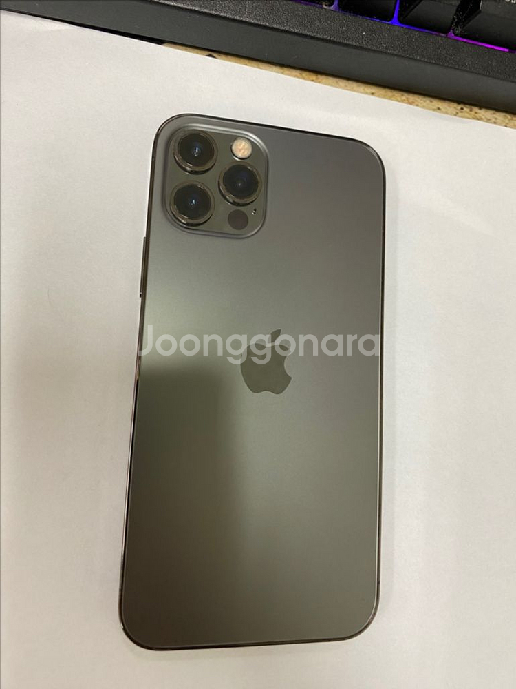 아이폰12프로 그래파이트 외관SS급 128G 멍--0