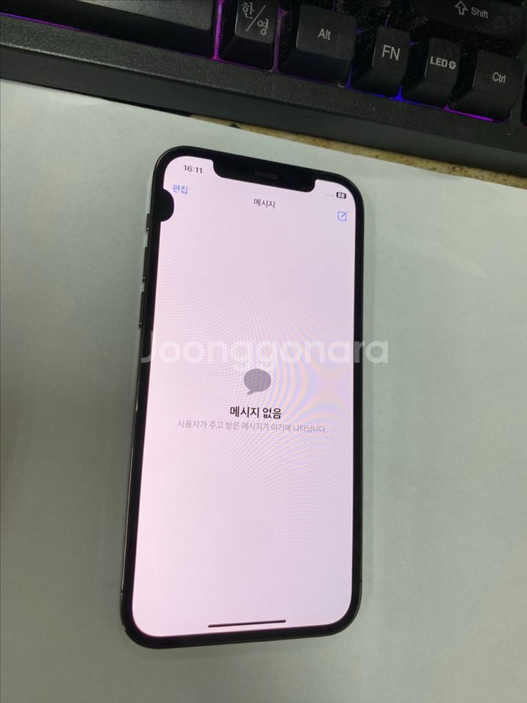 아이폰12프로 그래파이트 외관SS급 128G 멍--3