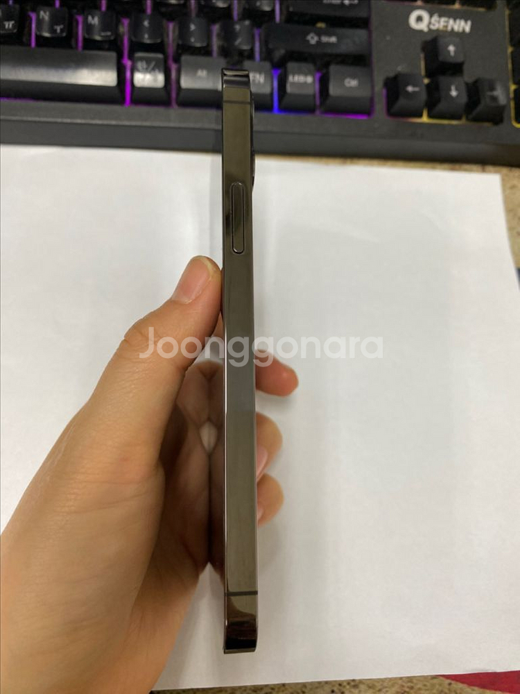 아이폰12프로 그래파이트 외관SS급 128G 멍--4
