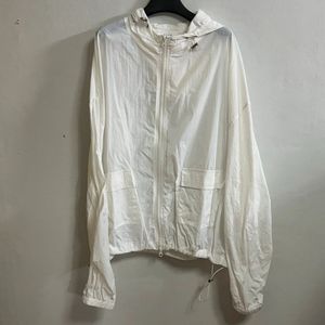 투포켓 후드 바람막이 간절기 윈드브레이커 스트링 아이보