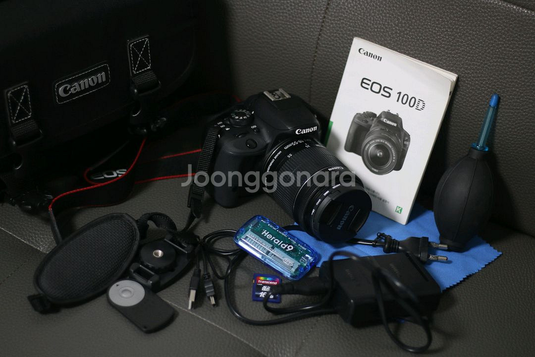 캐논 100D 번들렌즈 포함 풀구성 6,200컷--0