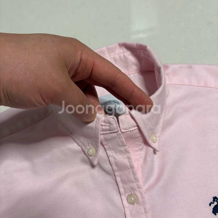 정품 브룩스브라더스 여성 핑크 옥스포드 셔츠--4