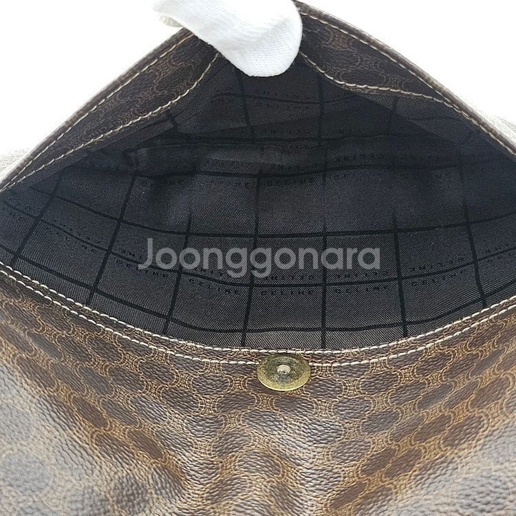 정품 셀린느 마카담 빈티지 숄더백--9