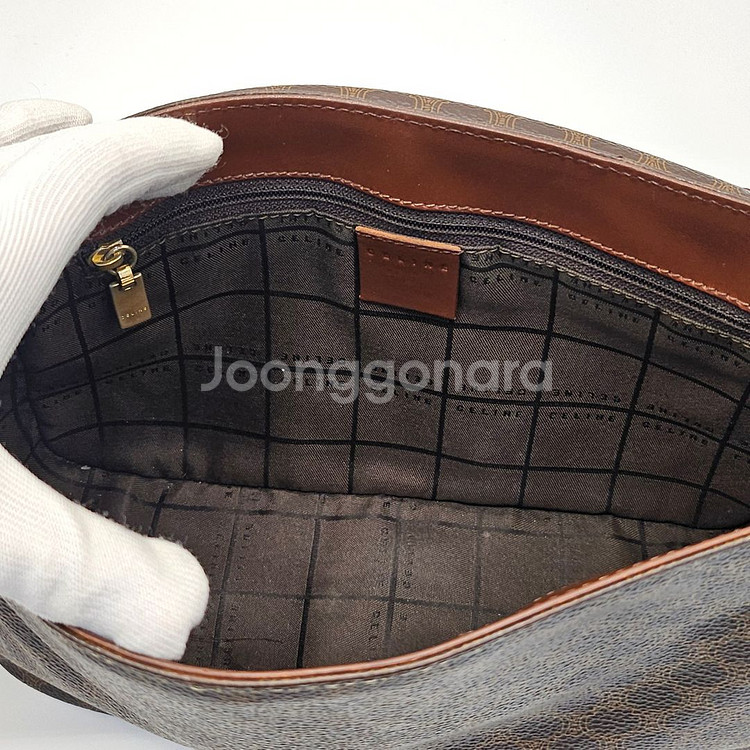 정품 셀린느 마카담 빈티지 숄더백--8