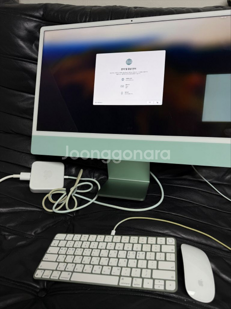 아이맥 m1 24 민트 8코어, 램8gb, 256g--0