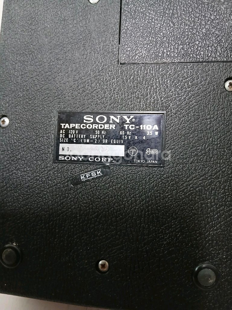 소니 초창기 카세트 플레이어 TC-110A--4