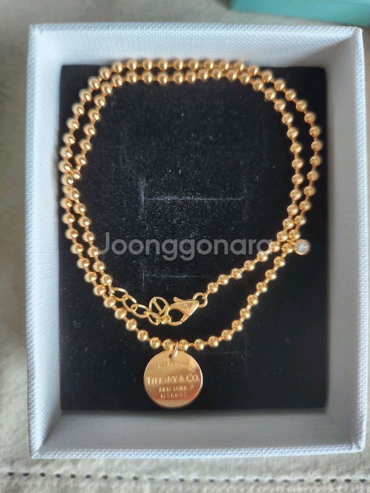 18k핑크골드목걸이(가격할인)--1