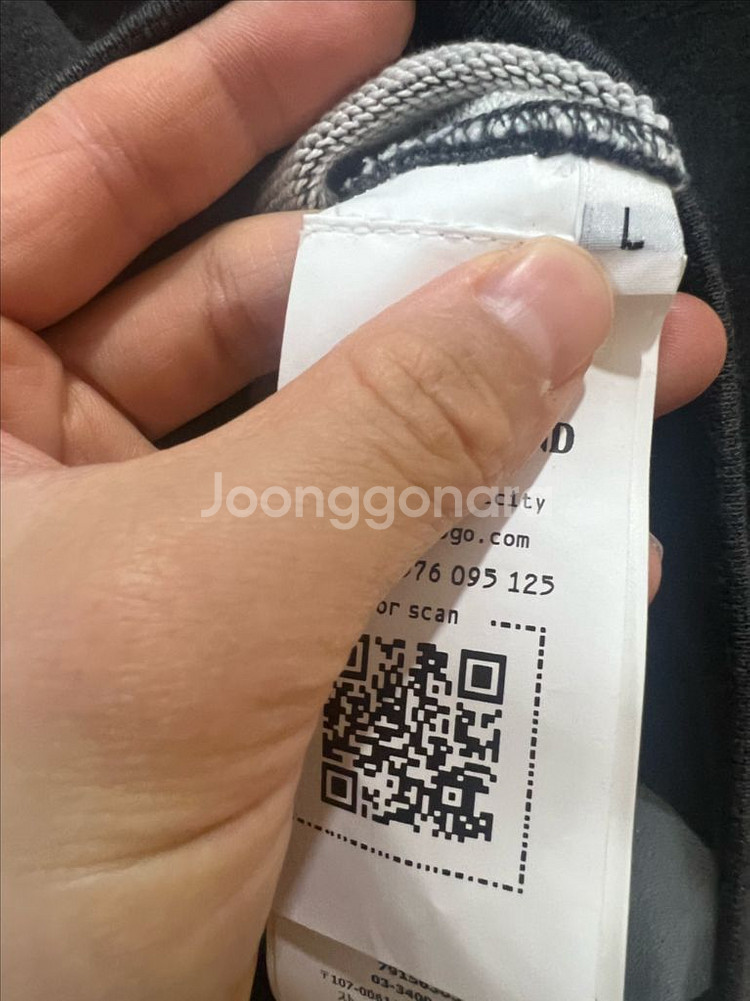 23ss 스톤아일랜드 차콜맨투맨 L (새상품급)--2