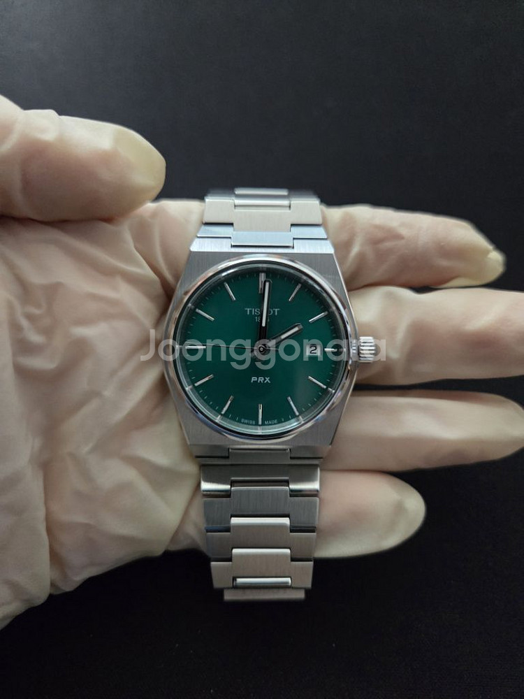 티쏘 TISSOT PRX 35mm 쿼츠 그린--0