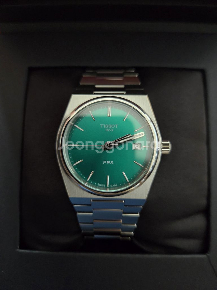 티쏘 TISSOT PRX 35mm 쿼츠 그린--5