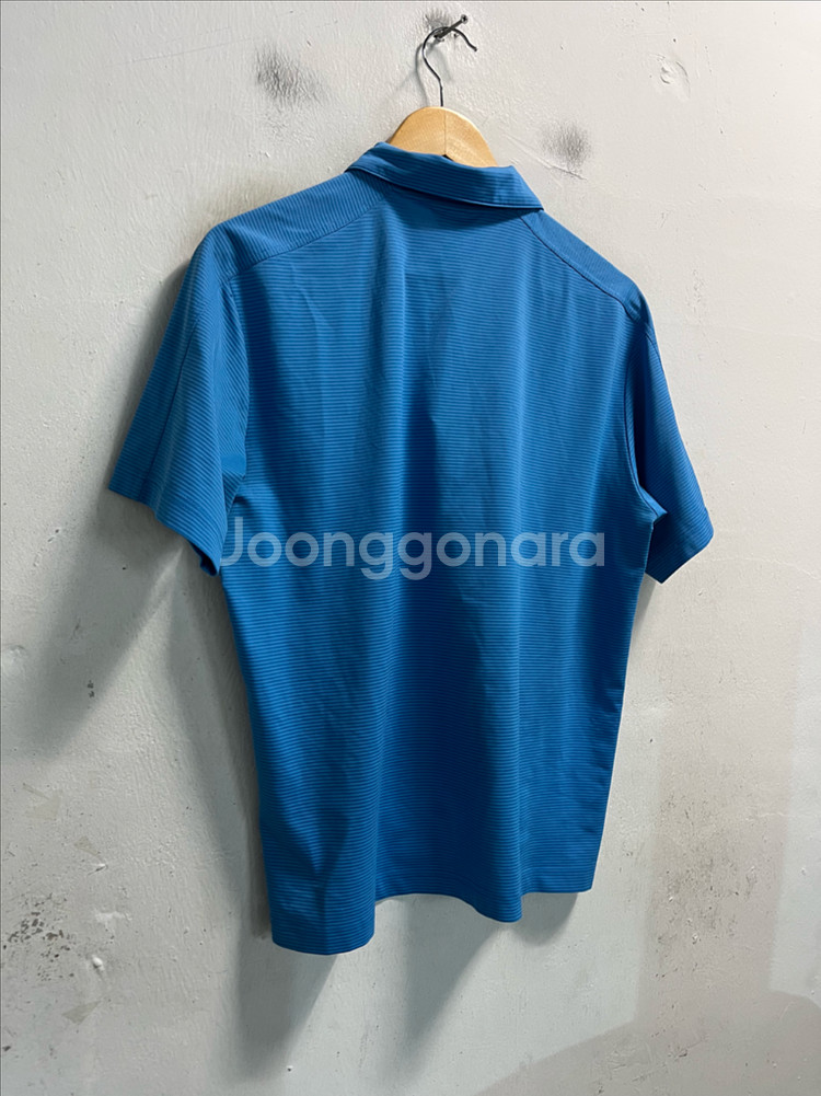 95-100 노스페이스 기능성 스판 반집업 반팔티--2