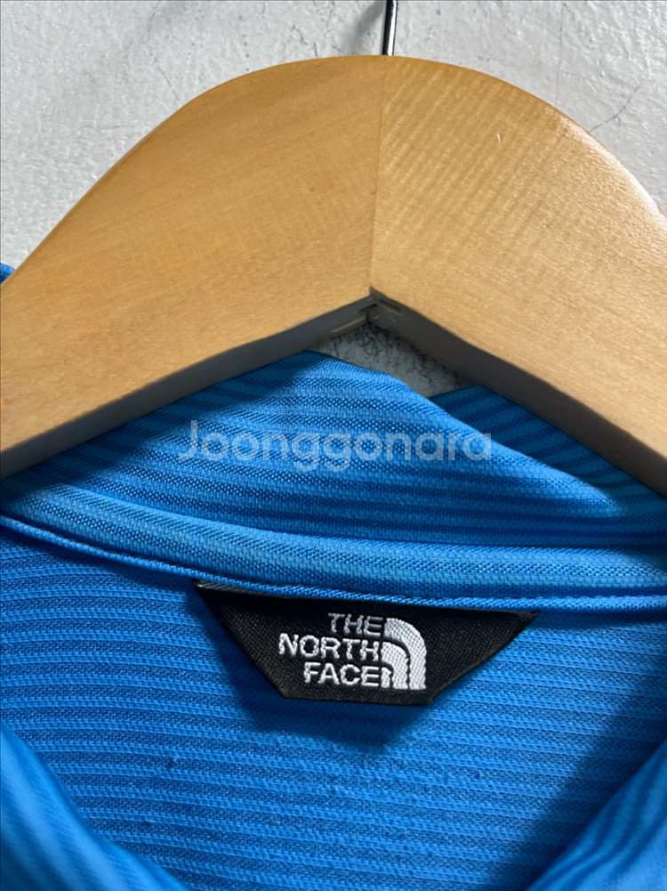 95-100 노스페이스 기능성 스판 반집업 반팔티--3