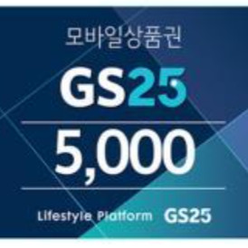 GS25 편의점 5천원 상품권(금액권)