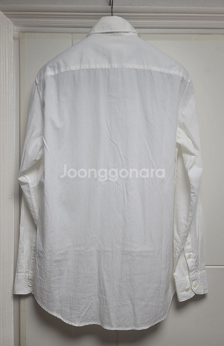 [빈폴] 여름용 화이트 면혼방 시어서커 긴팔 셔츠--3
