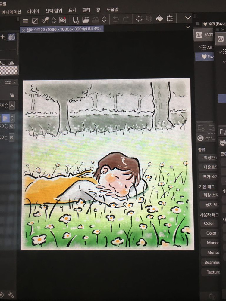 아이패드로 그림 그려드려요!! (가족사진/애기사진) 이미지