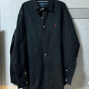 빈티지 폴로 셔츠 블랙/스트라이프/옐로우 110size