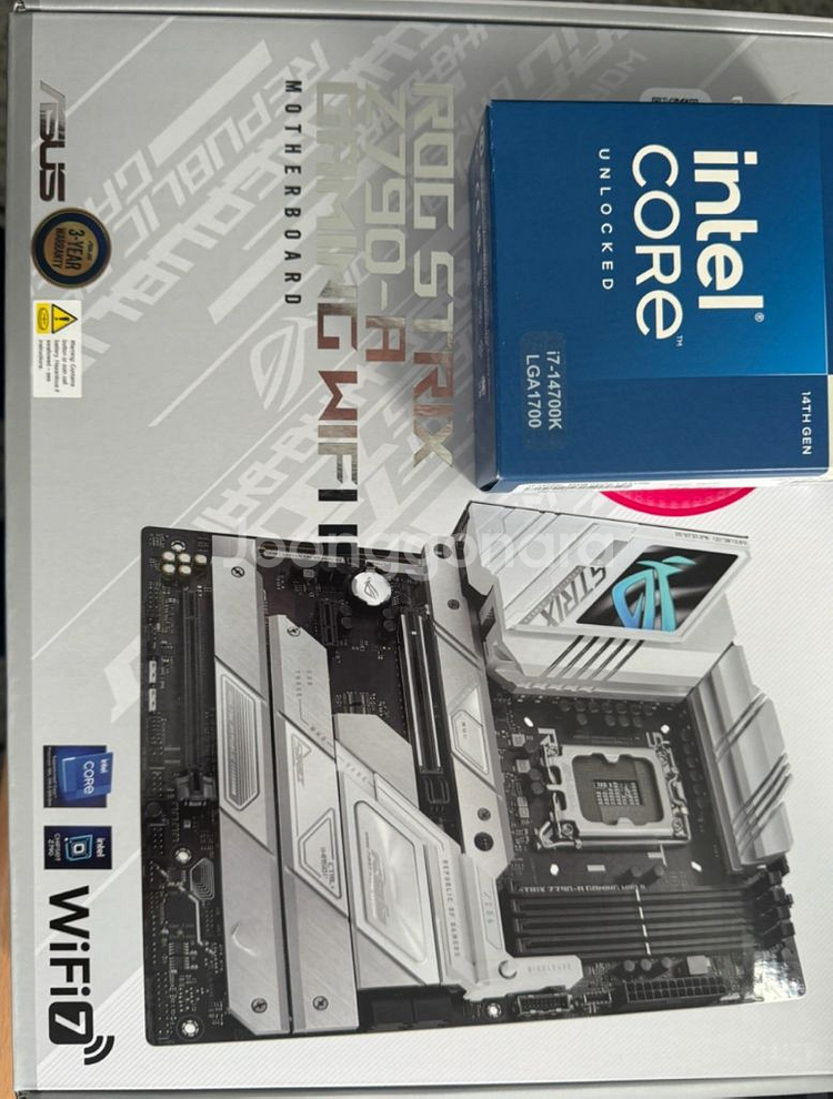 i7-14700k, asusZ790, 수랭쿨러, 램--2