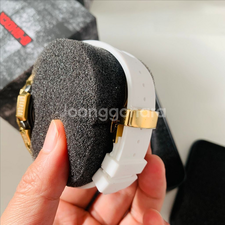 지샥 GA-2100 골드 지르코니아 세팅 시계 커스텀--3