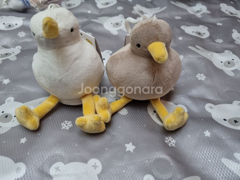 새상품 13cm 반전 키위새 인형 키링 가방고리 세트--2