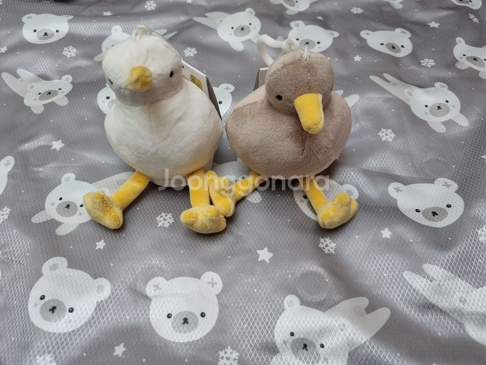 새상품 13cm 반전 키위새 인형 키링 가방고리 세트--1