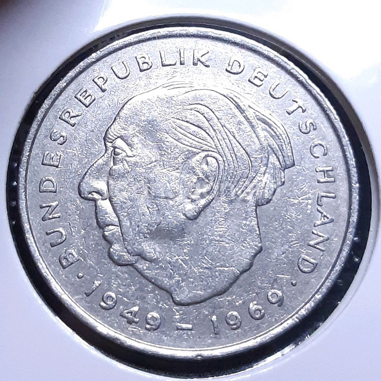 독일 1970년 2마르크.외국주화 주화 화폐 동전--1