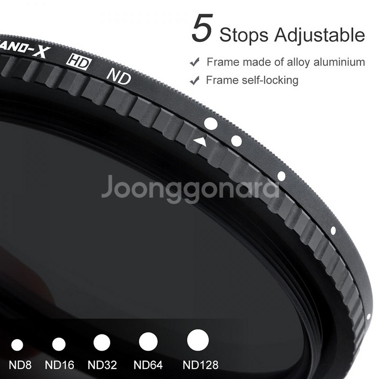 K&F 49mm NANO-X 가변 ND8-128 필터--5