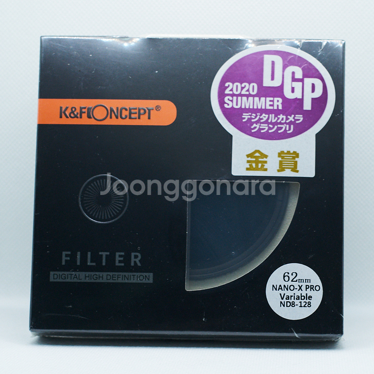 K&F 62mm NANO-X 가변 ND8-128 필터--1